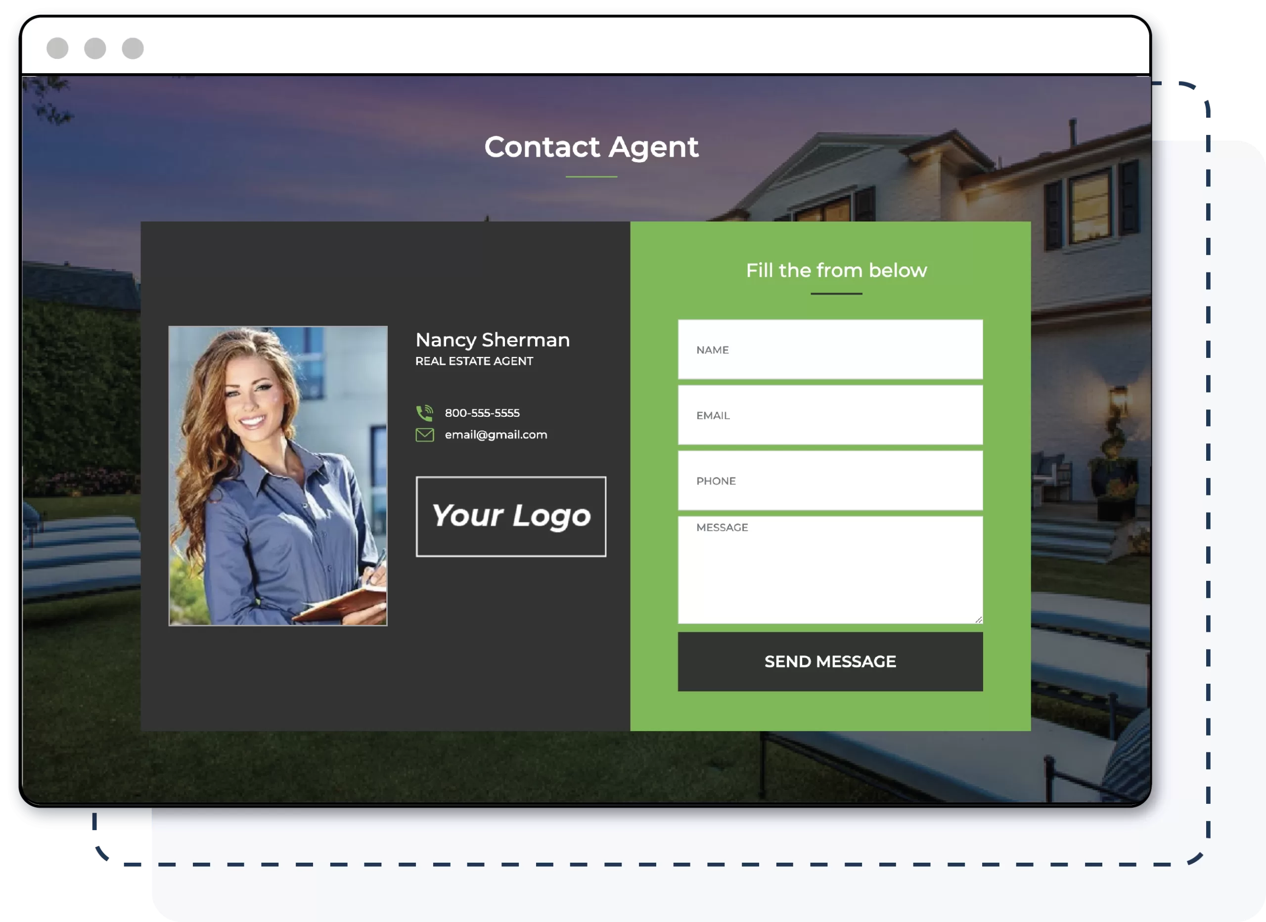 generate leads from single property website